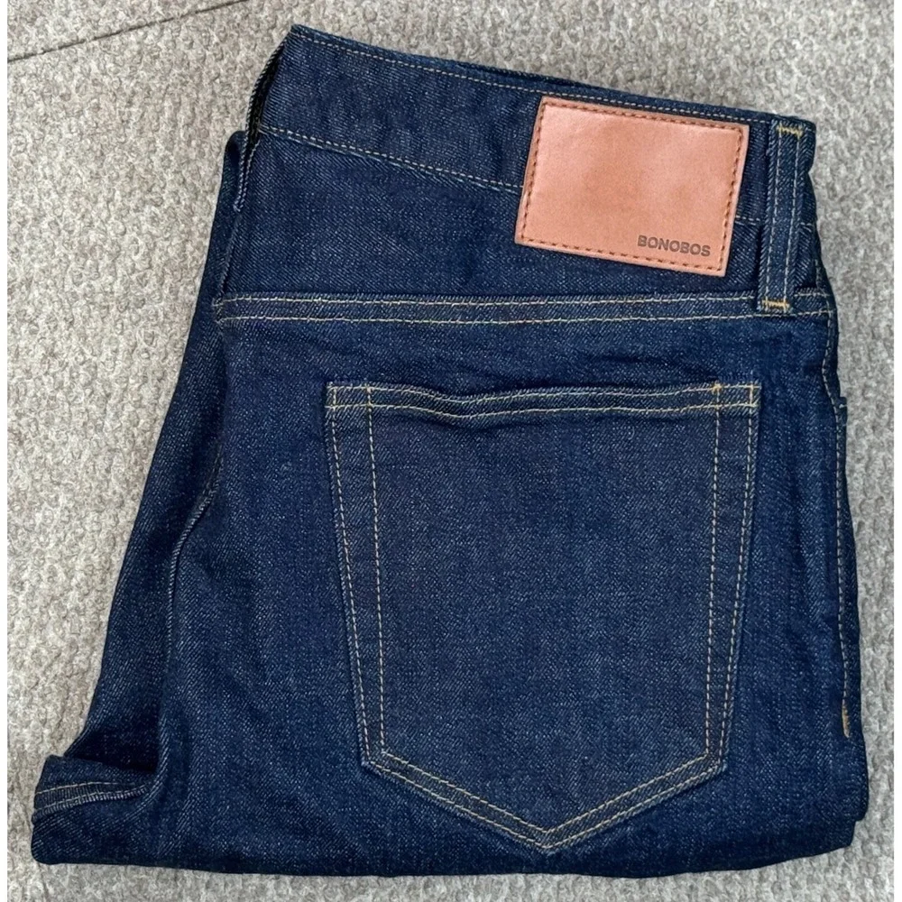 Bonobos Button Fly Selvedge 5 Pocket Men's Denim Jeans Size 31x30